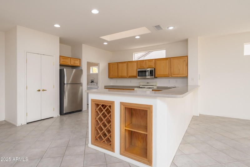 Wine Rack At Kitchen