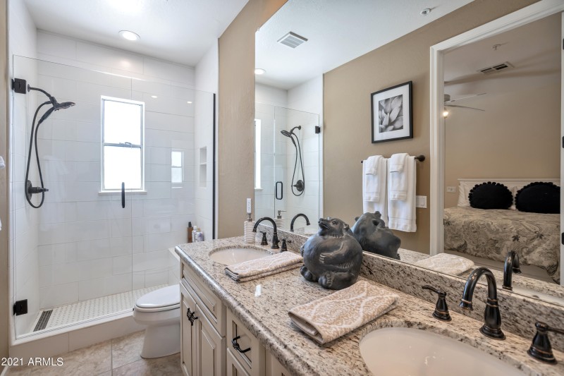 Upstairs bathroom jack and jill