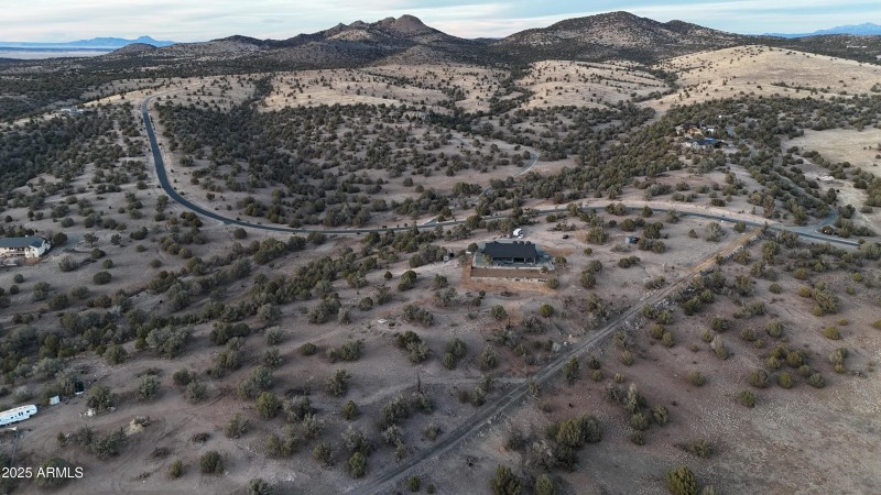 AERIAL DRONE SHOT FROM SOUTH END OF LOT