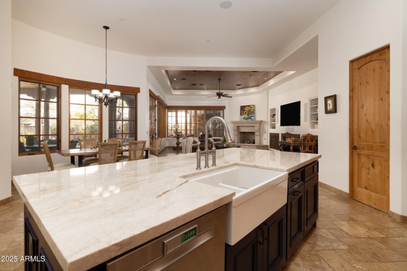 Kitchen Open To Family Room