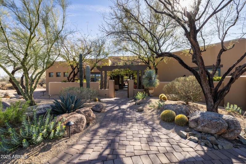 Pavers lead the way to the Entry