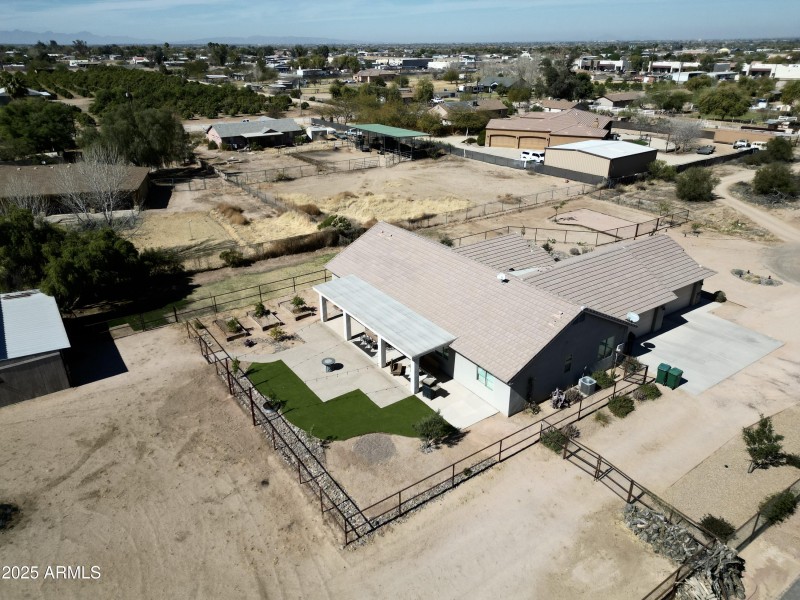 Birdseye View of Rear Yard