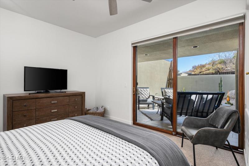 2nd bedroom ensuite with patio