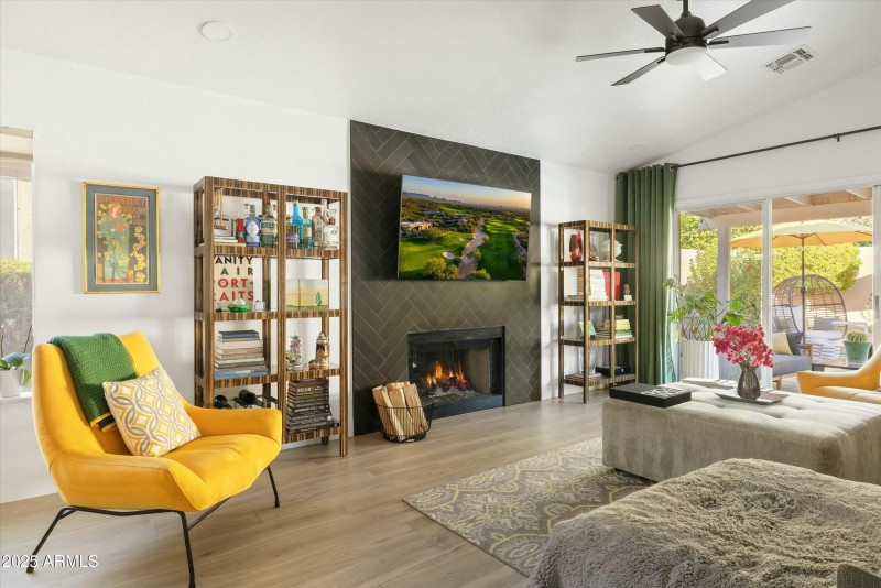 Wood Burning Fireplace