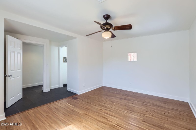 Primary with bathroom entrance view