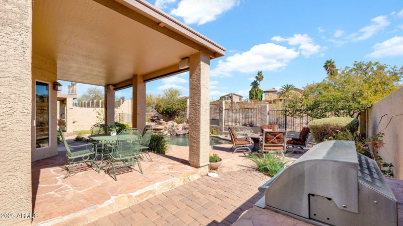 Covered Flagstone Patio