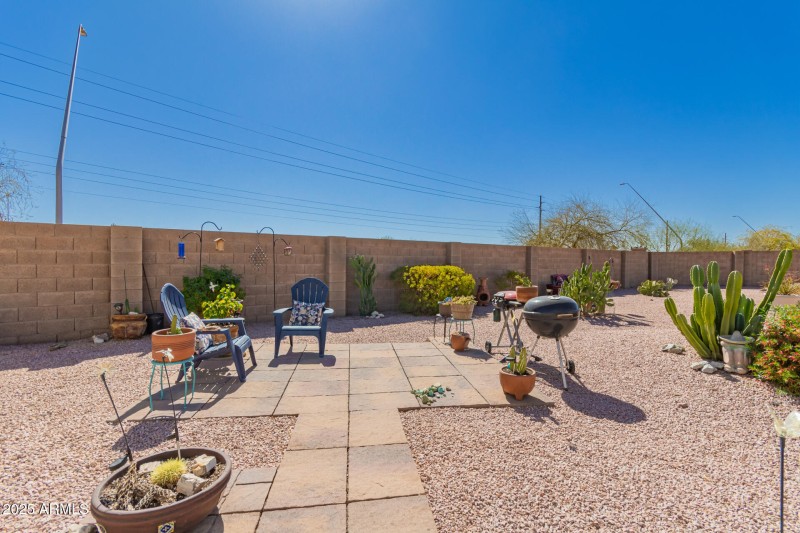 Rear Sunny Patio