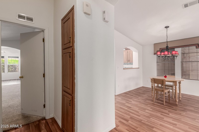 Dining area to bedrooms