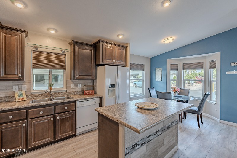 Tiled Kitchen Island