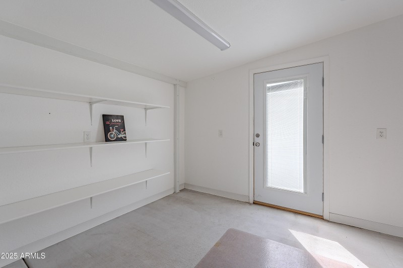 Attached Shed with AC