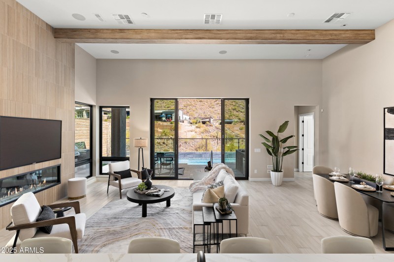 Inviting pool and canyon views