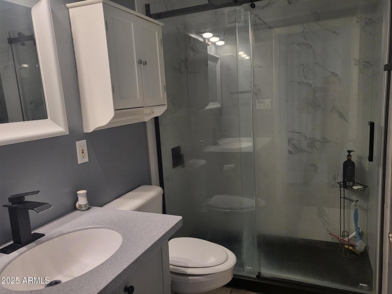large walk in shower