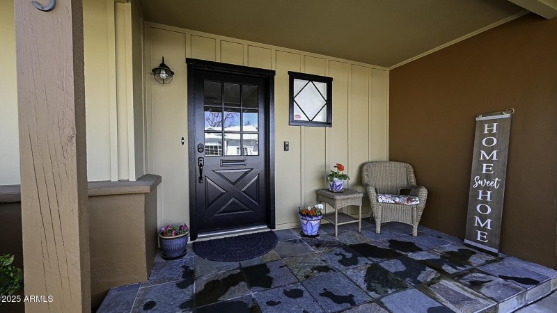 Welcoming front porch