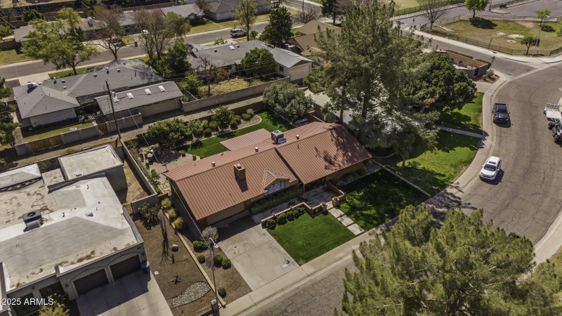 Aerial view from north