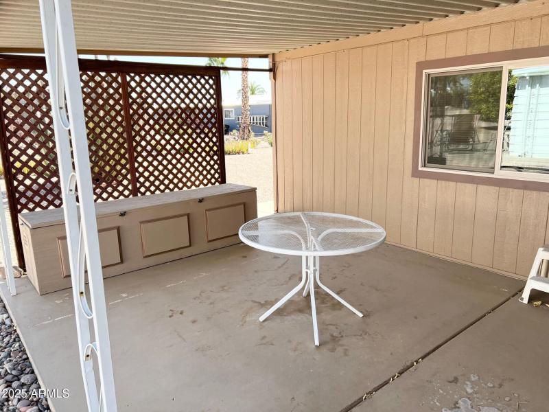 North Side Patio Area