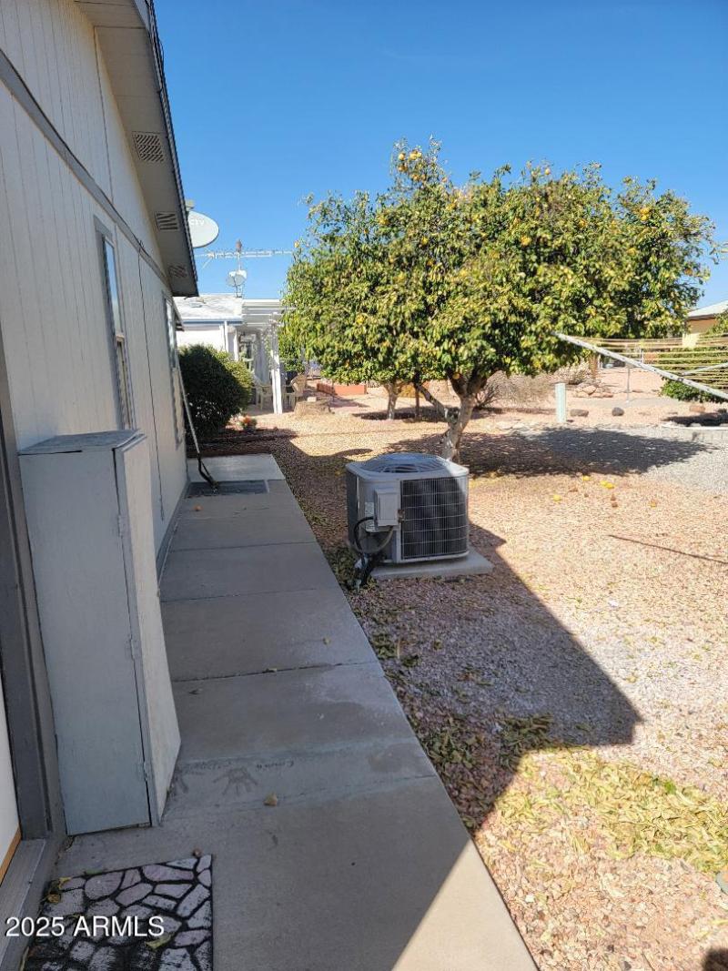 3721 back yard with newer AC