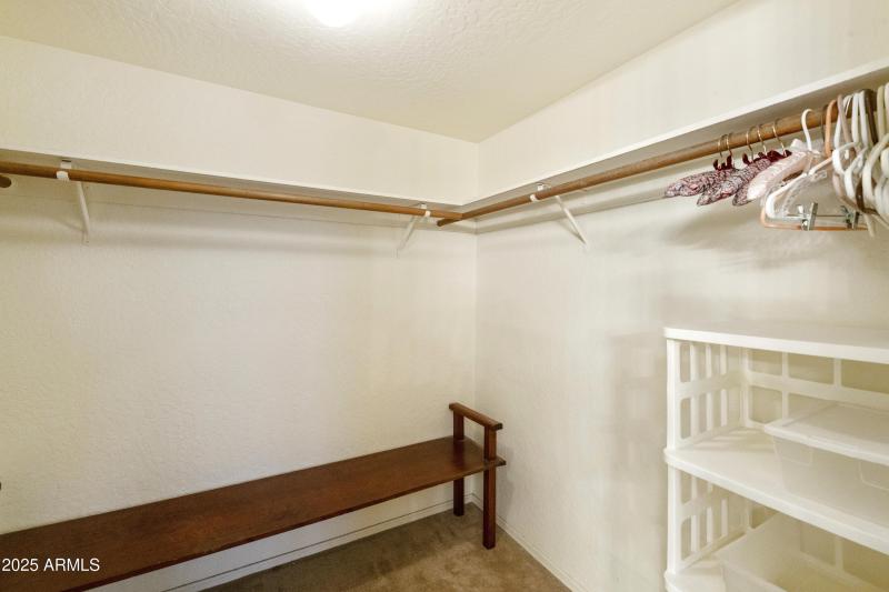Primary walk-in closet