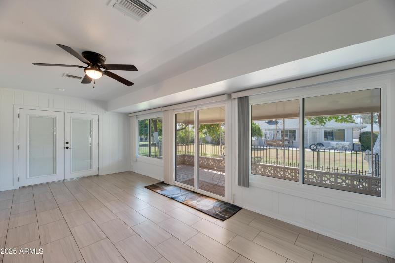 Bonus room with patio access
