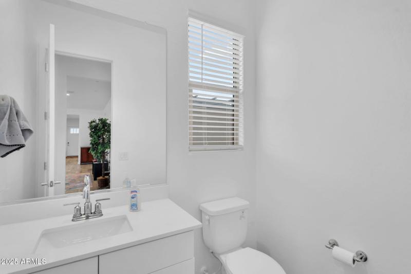 Half bath off living room