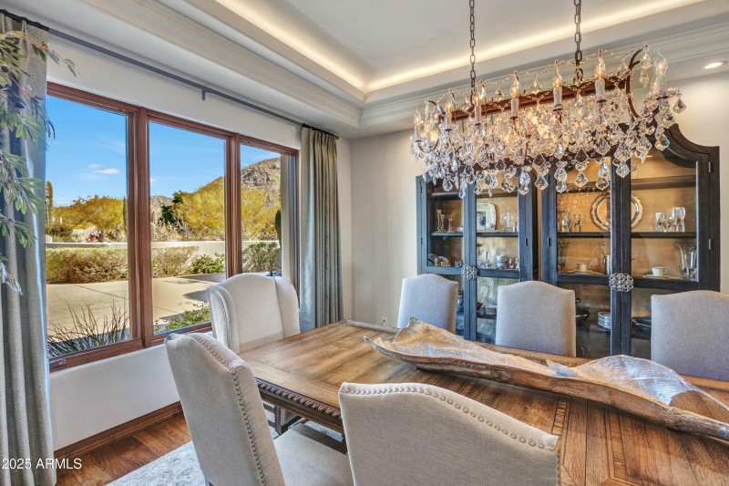 Dining Room with Mountain View