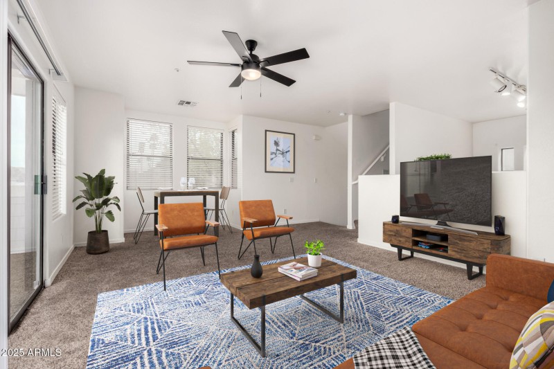 702 Beck- Furnished Dining:Living Rm Pic