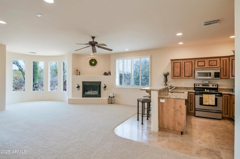 Lower Kitchen and dining area