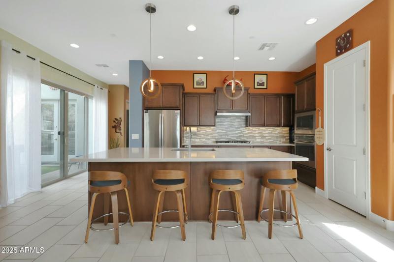 Sliders to side patio