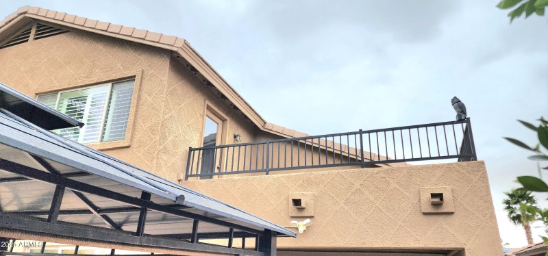 EXTERIOR VIEW OF BALCONY