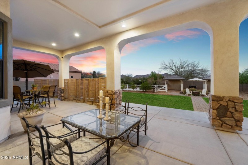 Step Out Onto Covered Patio