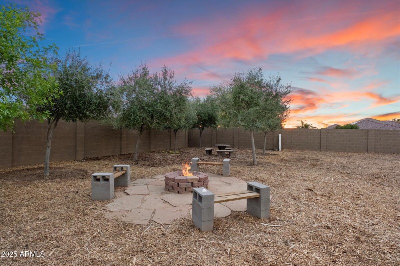 Fire Pit & Seating For Lounging