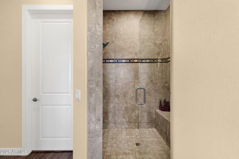 Huge walk in master shower