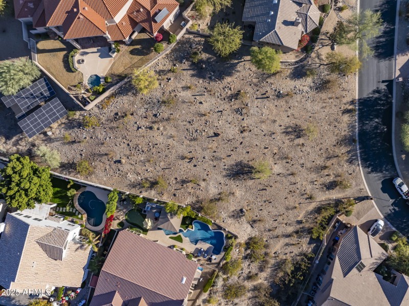 Surrounded by luxury homes
