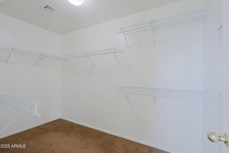 Primary walk in closet