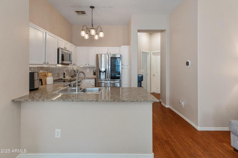 2 bedrooms and bath are down the hall