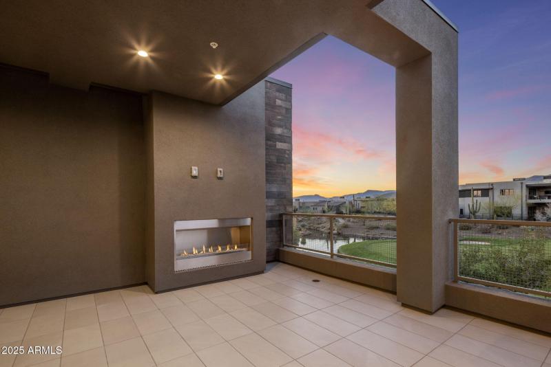 Sunset Patio Fireplace