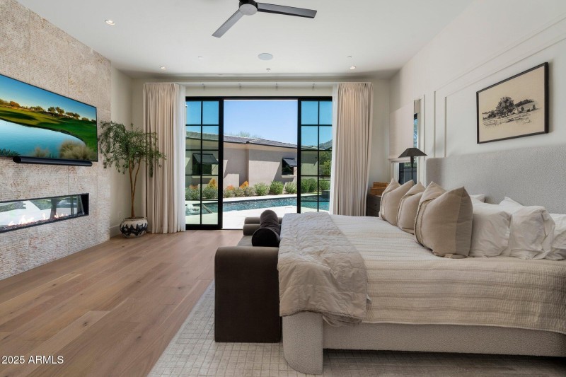 Stone wall with TV