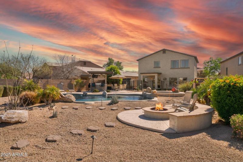 SUNSETS IN THE BACK YARD