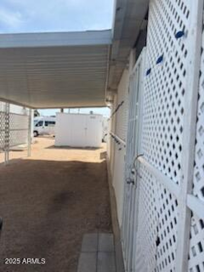 DRIVEWAY AWNING AND SHED