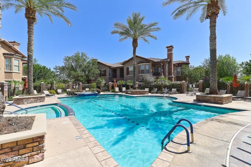 Community heated pool and spa 2