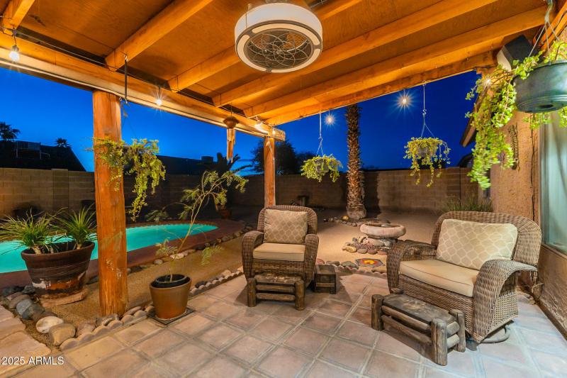 Backyard Pool & Covered Patio