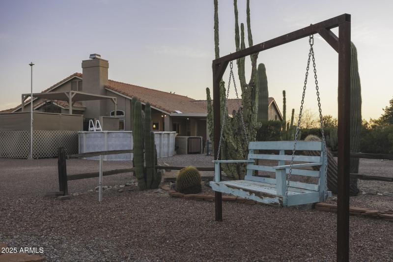 Back Yard Swing Area