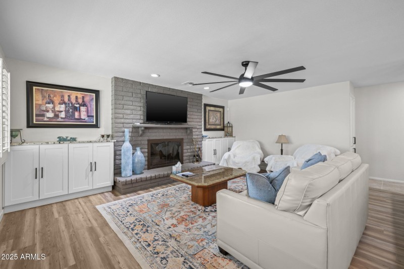 Built In Fireplace