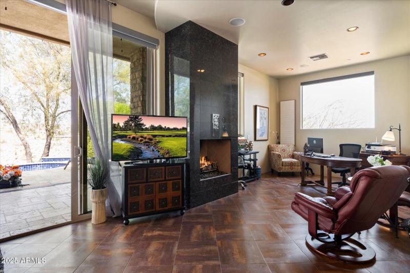 Private Office with Fireplace