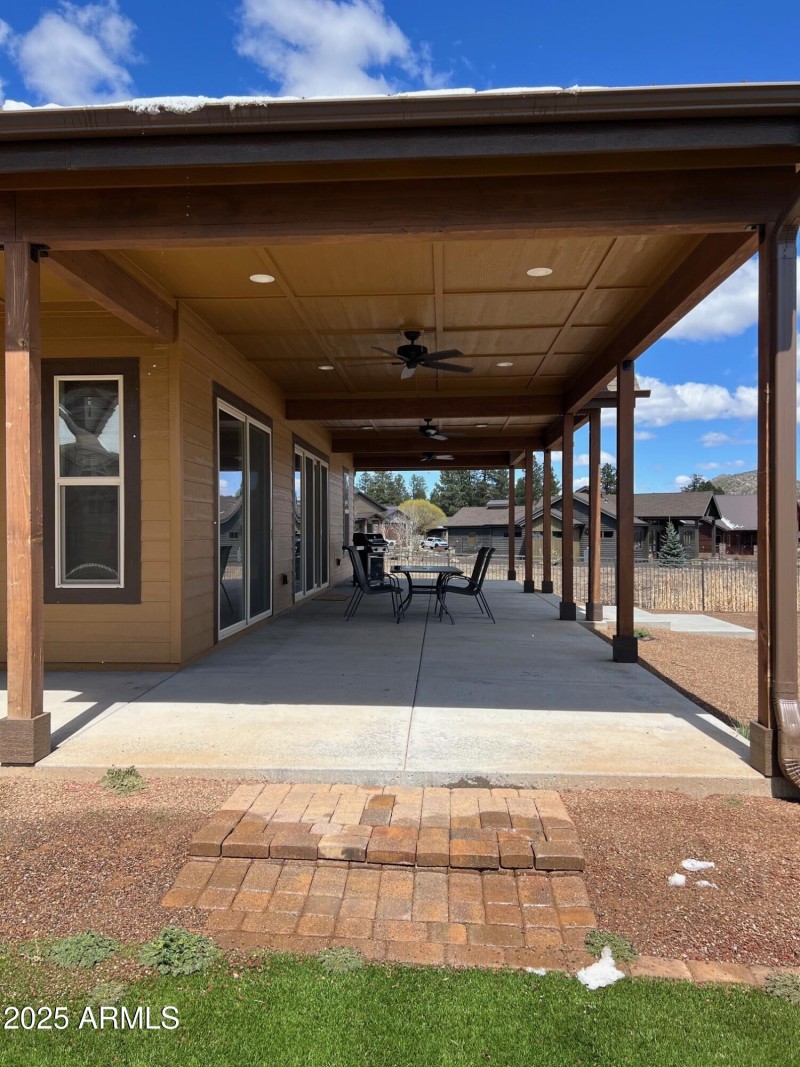Rear patio to the north