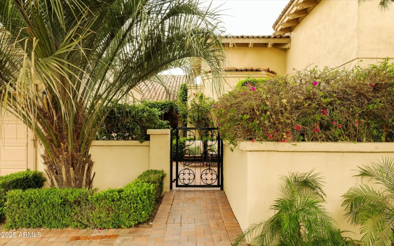 Gated Front Patio
