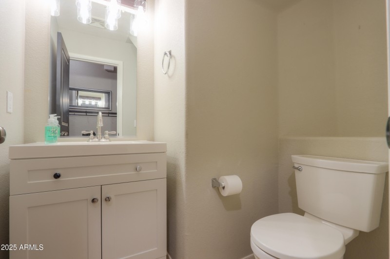 Powder room on first floor