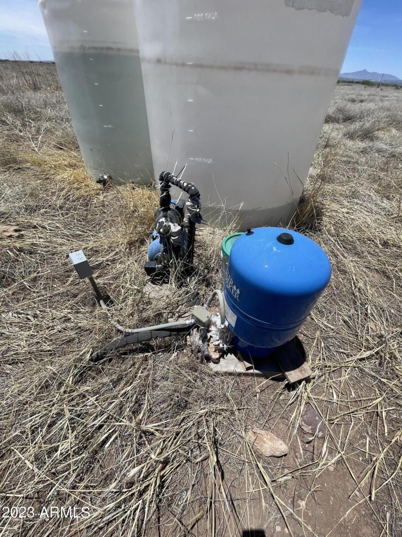 Water tanks and pump