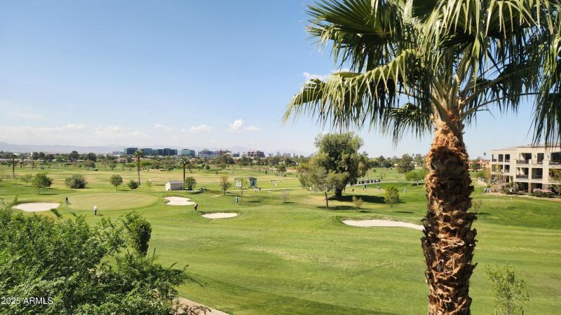 Golf course and city views