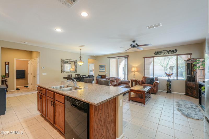 Kitchen to Great room