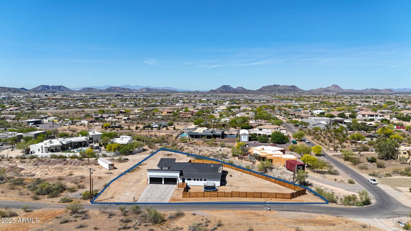 View of partial fencing of lot